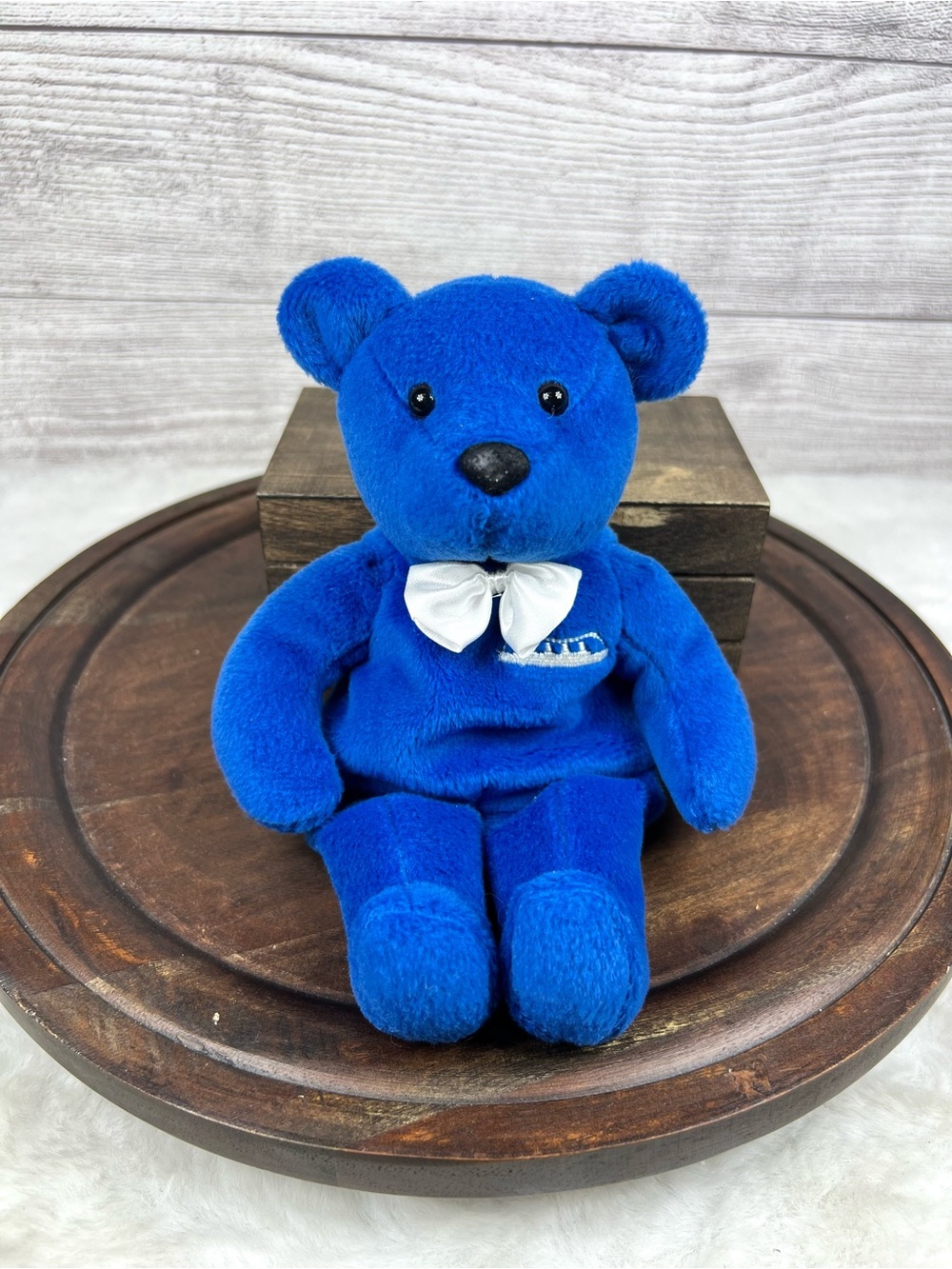 Vintage SS Titanic Ship Blue Bear Limited Edition Dart Beanie Bears Collectible